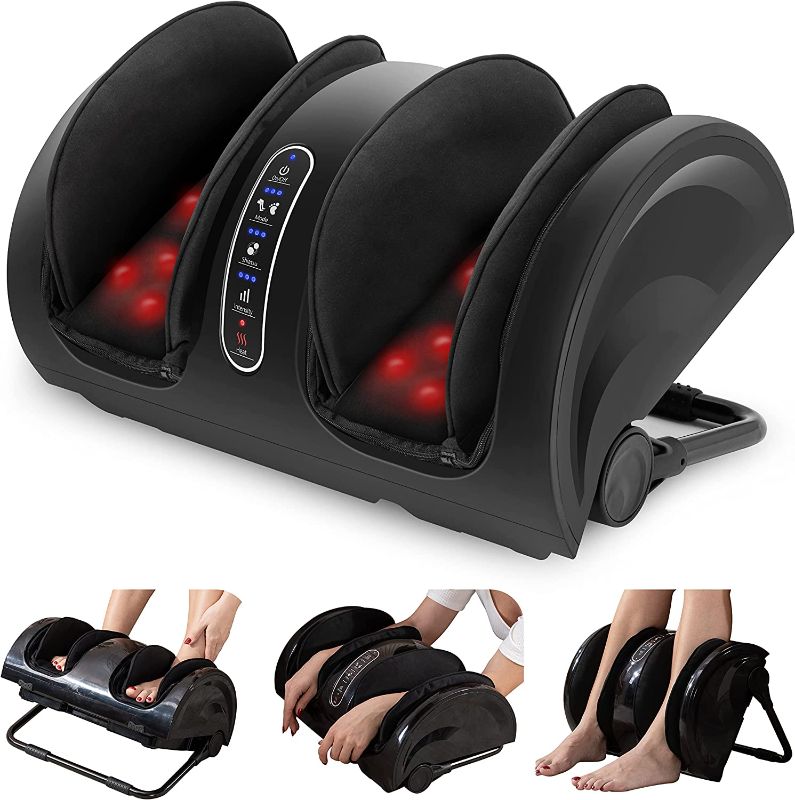 Photo 1 of 
Snailax Foot Massager Machine with Heat,Shiatsu Feet and Leg Massager,Kneading Rolling for Foot,Calf,Ankle,Leg,Improve Blood Circulation,Nerve Pain,Plantar Fasciitis,Neuropathy,Gifts for Women,Men
