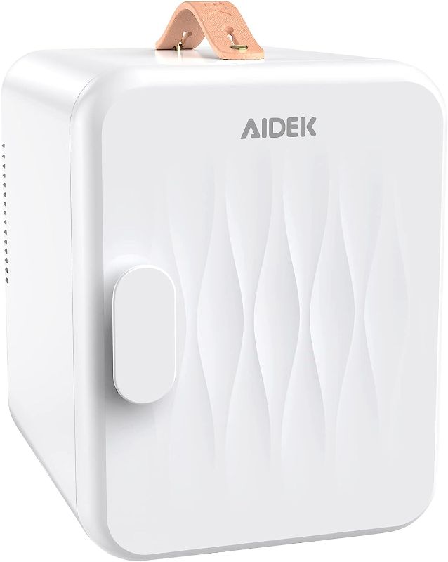 Photo 1 of 
Aidek Cosmetic Makeup Mini Fridge for Skin Care, 4L Portable Beauty Fridges DIY Shelves for Bedroom, Dorm, Office, Small Refrigerator, AC/DC12v Car Cooler for Desktop and Travel (Frost White)