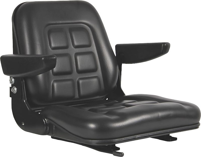 Photo 1 of Black Talon Universal Folding Bucket Seat with Armrests - Black, Model Number 355000BK