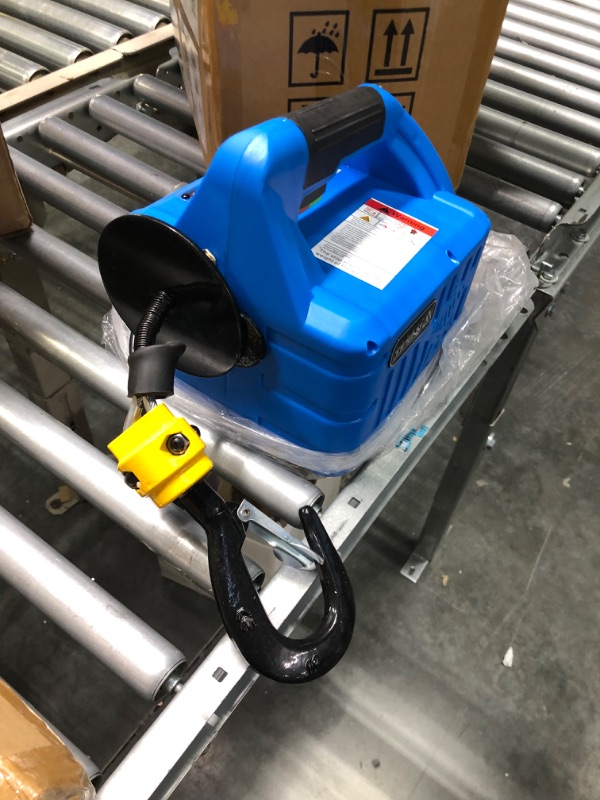 Photo 3 of ANBULL Electric Hoist Winch 1100LBS,Portable Hoist 110Volt Electric Winch with Wireless Remote Control,Wire Lenght 7.6M,3 in 1 Hoist with Emergency Stop Switch