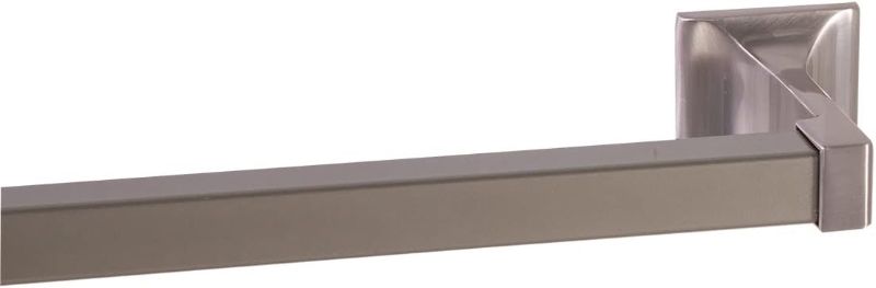 Photo 1 of 24-in Brushed Nickel Wall Mount Single Towel Bar