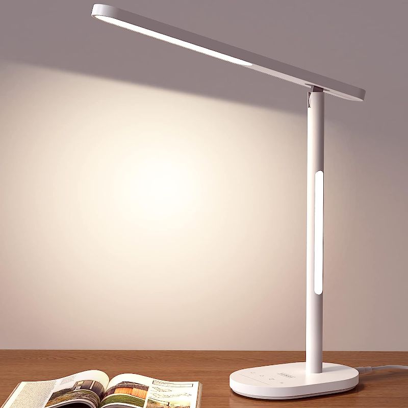 Photo 1 of BEYONDOP LED Desk Lamp, Eye-Caring Desk Lamps for Home Office,1000Lum Super Bright Dimmable Brightness Desk Light with Night Light & Auto Timer, Table lamp for Reading, Studying, Working, Office Lamp