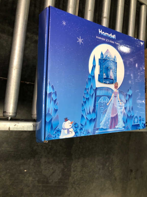 Photo 1 of Hamdol Princess Play Tent, Frozen Toy for Girls, Ice Castle Kids Tent Indoor and Outdoor, Large Imaginative Playhouse 51" X 40" with Carrying Bag for 2 3 4 5 6 7 8 9 Years Old Girls Gift Blue Princess