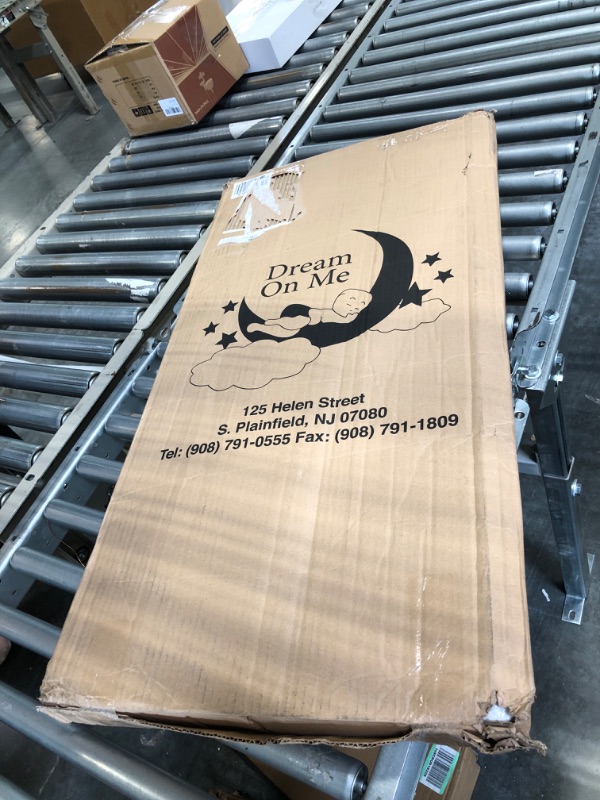 Photo 1 of Dream On Me Universal Cradle Mattress | Waterproof | 2” Fiber Core | Cradle Mattress | Greenguard Gold Certified | 36" x 18" White Check Vinyl Cover