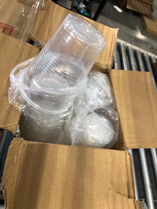 Photo 2 of [260 Pack] 16oz Plastic Cups, Cold Drinking Cups, Clear Disposable Plastic Cups for Parties, Picnic, BBQ, Travel, & Events 16 oz-260ct