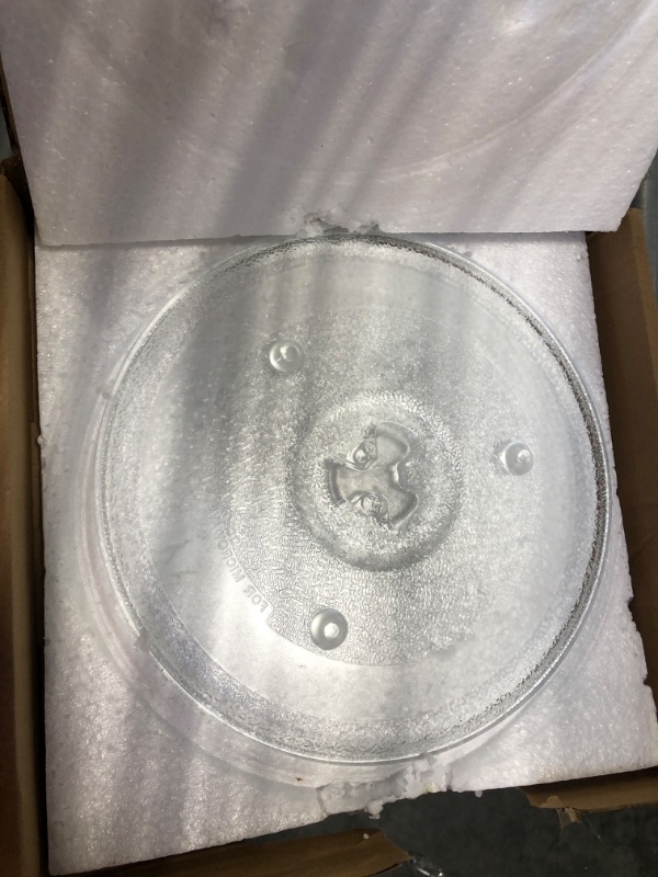 Photo 2 of 10.5'' Microwave Glass Tray Compatible with Hamilton Beach - The Exact Replacement Part of 252100500497/HB-P90D23/HB-P90D23A/HBP90D23 - Dishwasher Safe