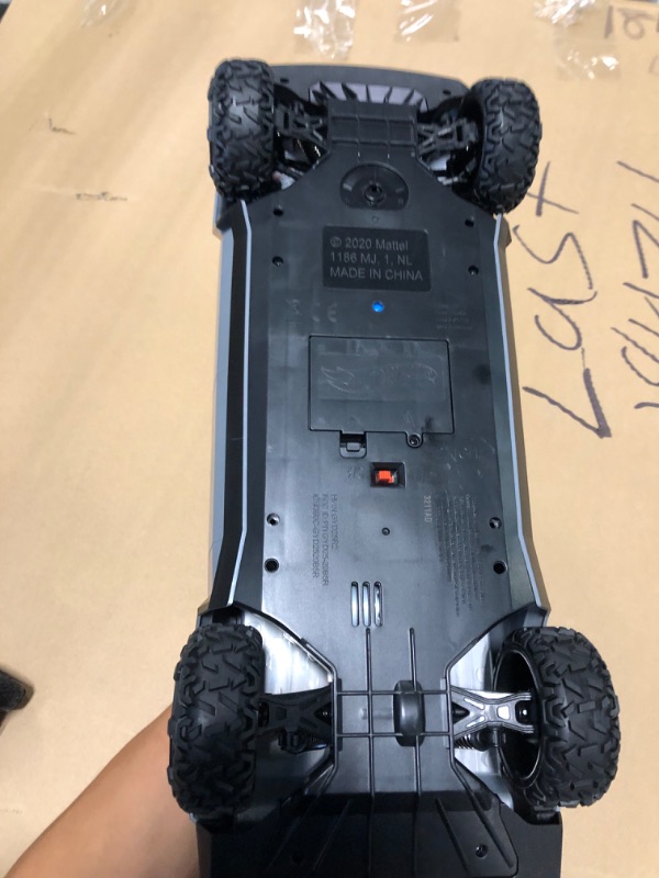 Photo 1 of Hot Wheels RC 1:10 Tesla Cybertruck Radio-Controlled Truck & Electric Cyberquad, Custom Controller, Speeds to 12 MPH, Working Headlights & Taillights, for Kids & Collectors [Amazon Exclusive]