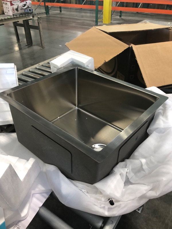 Photo 1 of Bar Sink, Dcorola  17-Inch Undermount Kitchen Sink, 16 Gauge Stainless Steel Single Bowl - 17 x 19 x 9 Inch Deep Bar/Prep Basin