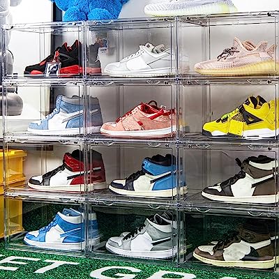 Photo 1 of Clear shoe box,Sneaker case,Shoe boxes clear plastic stackable,All-round perspective, multi-layer stacking, 