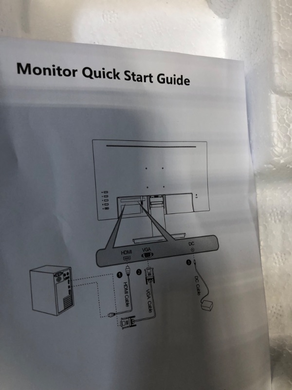 Photo 5 of KOORUI 24 Inch Computer Monitor, FHD 1920 x 1080p Office PC Monitor IPS Display 75Hz, HDMI, VGA, 75 x 75 mm VESA Mountable, Frameless, Eye Protection and Ergonomic Tilt Adjustment 24N1