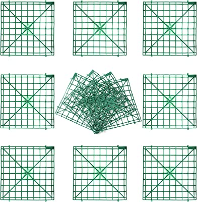 Photo 1 of Artificial Flower Grid Panels,DIY Flowers Wall Frames,Flowers Wall Arches Backdrop,Plastic Fences Frames for Wedding Party Decoration,Flower Grids,Artificial Flowers Plant Base
