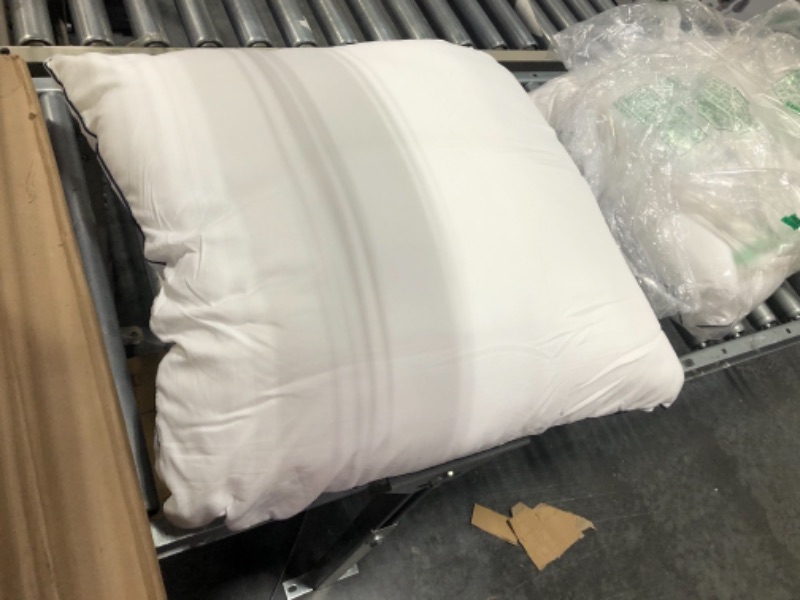 Photo 2 of 21x21 Pillow Inserts (Set of 2) - Fluffy Polyester Down Alternative Lightweight Bed and Couch Pillows - 18 Inch Square, Sofa Decorative Pillow Inserts - White Couch Pillow