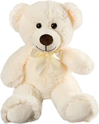 Photo 1 of SHAFISH Plush Teddy Bear Cute Stuffed Animal Bear with Bow Plush Toys 13.8 Inches (Cream)