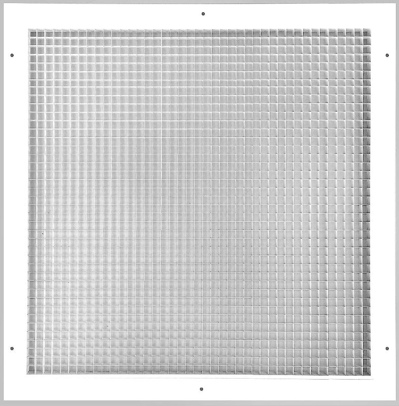 Photo 1 of 
24" x 36" or 36" x 24" Cube Core Eggcrate Return Air Grille - Aluminum Rust Proof - HVAC Vent Duct Cover - White [Outer Dimensions: 26.75]
