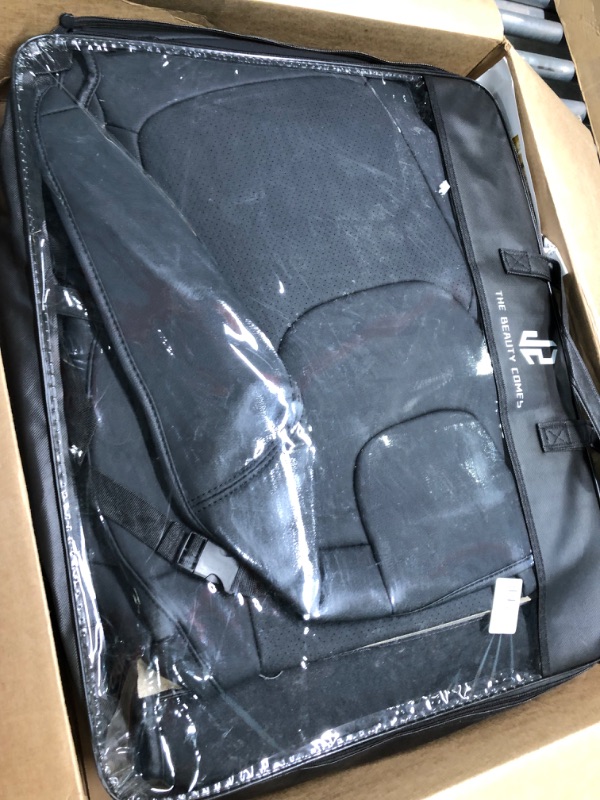 Photo 1 of LEYJOIN Fully Wrapped Faux Leather Custom Car Seat Covers Full Set Fit for Jeep Cherokee (Jeep Cherokee 19-21, Black) Jeep Cherokee 19-21 Black