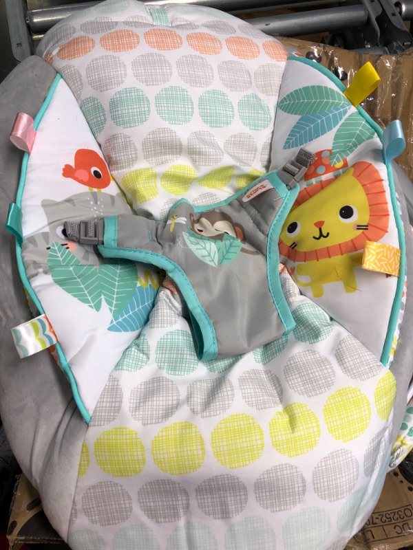 Photo 3 of Bright Starts Whimsical Wild Comfy Baby Bouncer Seat with Soothing Vibration and Music