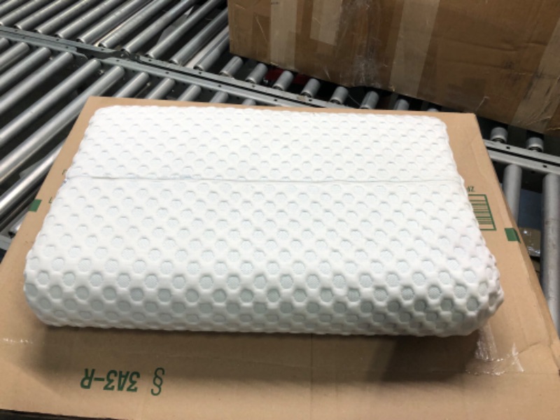 Photo 1 of Hcore Firm Gel Memory Foam Pillow Dual-Sided Washable Cover for All Seasons Ventilated Breathable Foam Pillow for Sleeping- CertiPUR-US - 1 Pack Standard Standard (Pack of 1)