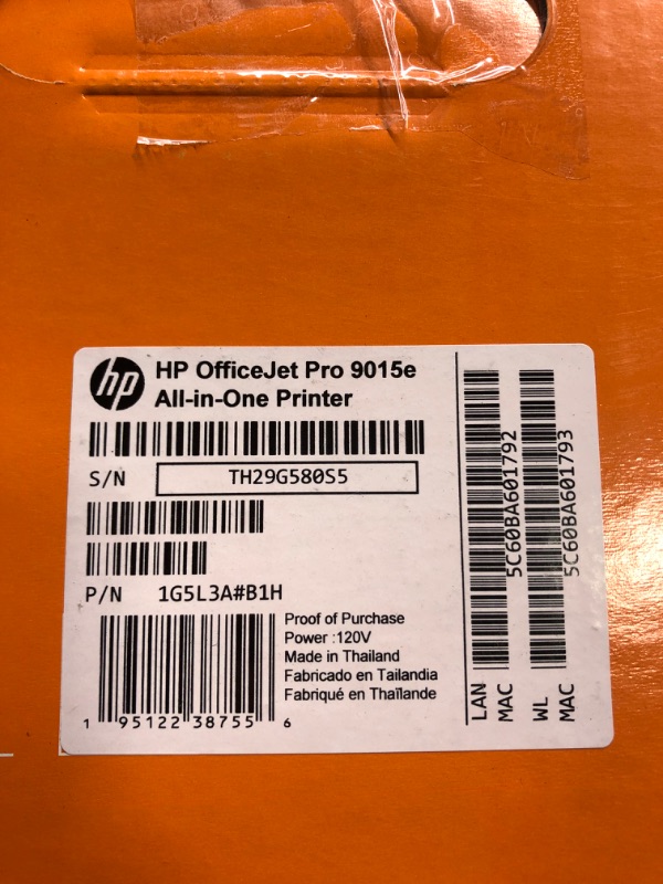 Photo 6 of HP OfficeJet Pro 9015e Wireless Color All-in-One Printer ,Gray
--- Open Box --- 