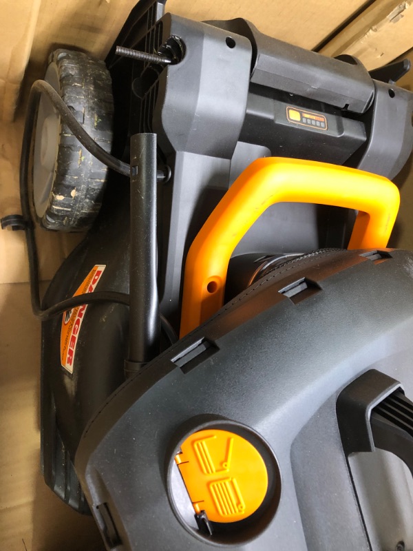 Photo 6 of WORX WG743.9 40V PowerShare 4.0Ah 17" Lawn Mower w/Mulching & Intellicut, Bare Tool Only,Black and Orange 17" 40-Volt Batts/Charger sold separately