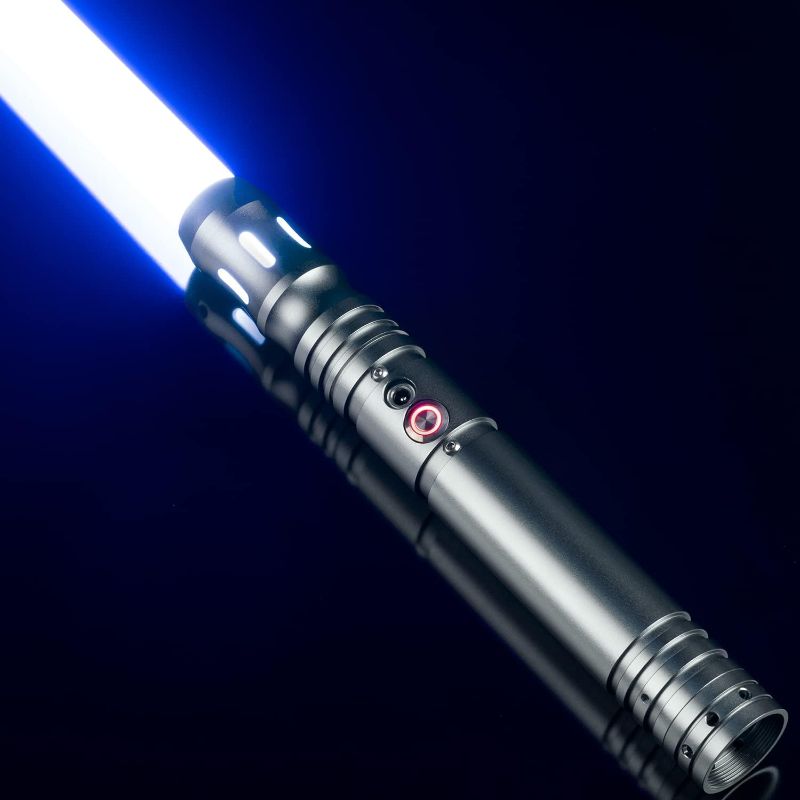Photo 1 of CUSTOM SABER Smooth Swing Rechargeable LED Light Saber, 9 Sound Fonts, RGB Infinite Color Changing, Light Saber Support Heavy Dueling for Adults Toy Gift - Gray
