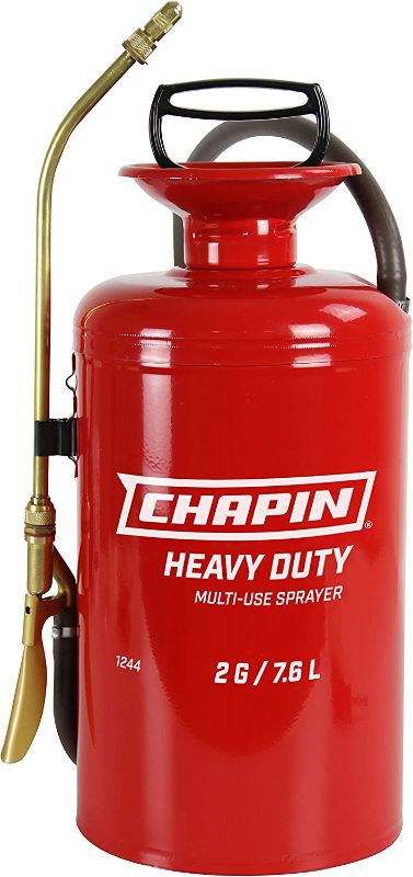 Photo 1 of Chapin 1244 2-Gallon Tri-Poxy Steel Tank Sprayer for Lawn, Home and Garden, Red
