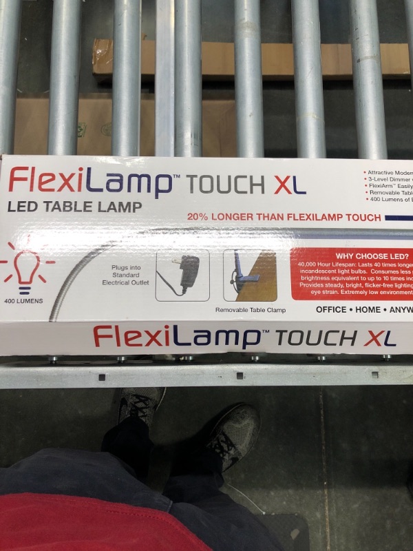Photo 1 of Americanails FlexiLamp Touch XL - LED Table Desk Lamp - Removable Clamp - Adjustable Lighting for Nail Stations - Manicure Table Light - Flexible Arm – 3 Brightness Levels - Touch Sensor - 400 Lumens