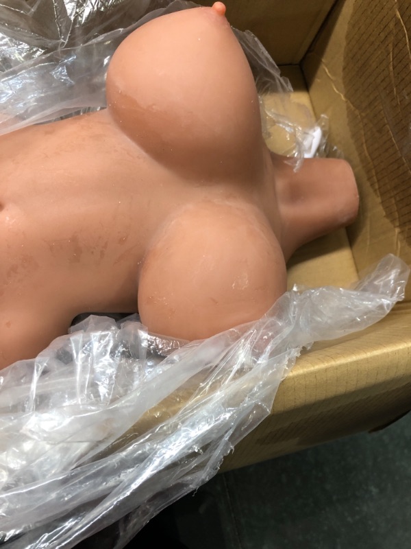 Photo 2 of 14.3LB Sex Doll Male Masturbator, Torso Doll Lifelike Pocket Pussy Ass for Adult Men Masturbation, 3D Realistic Textured Virgin Vagina with Anal Channel & Soft Big Boobs (17x8.2x7 in)