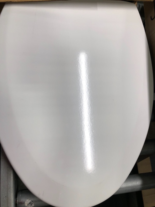 Photo 5 of Bemis 1500EC 390 Lift-Off Wood Elongated Toilet SEAT, Cotton White