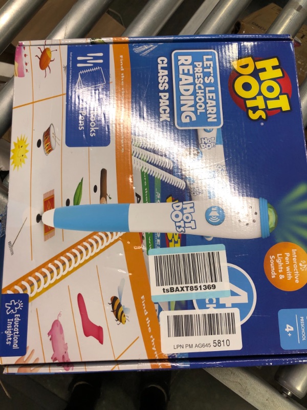 Photo 2 of Educational Insights Hot Dots Let's Learn Pre-K Reading Classroom Bundle 4 Pack- Learn to Read Preschool Workbook with Interactive Pen, Ages 3+