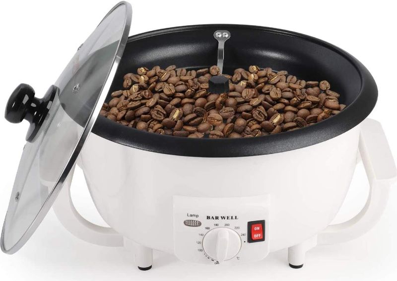 Photo 1 of 750g Capacity Household Coffee Roaster Machine 110V 1200W Electric Coffee Beans Roasting Baker Non-Stick Coating Baking Tools for Cafe Shop Home
