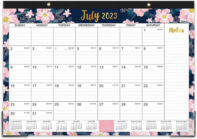 Photo 1 of Desk Calendar 2023-2024 - Calendar 2023-2024 from July 2023 - December 2024, 18 Months Large Monthly Desk Calendar, 17" x 12", Desk Pad, Large Ruled Blocks, to-do List & Notes, Best Desk/Wall Calendar for Planning or Organizing