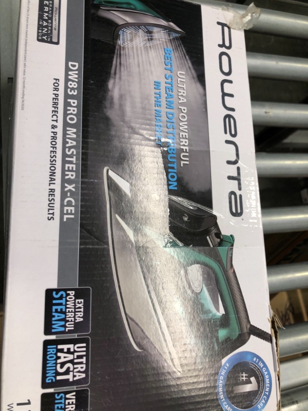 Photo 2 of Rowenta Pro Master X-cel Steam Iron for Clothes, 1775W, Stainless Steel Soleplate, 200 g/min Steam Boost, Precision Tip, Auto-Off 1775-Watts