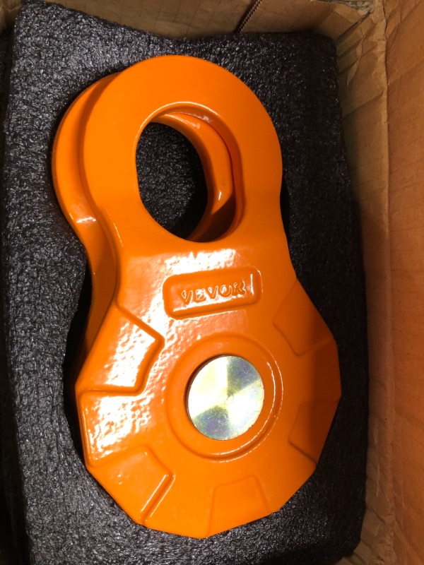 Photo 3 of AyA Gear Snatch Block for Winch Recovery, 6 Ton Break Strength, Towing Pulley Blocks 13,000 LBS Capacity, Compact Offroad Accessory for Jeep, Truck, UTV, ATV, Orange
