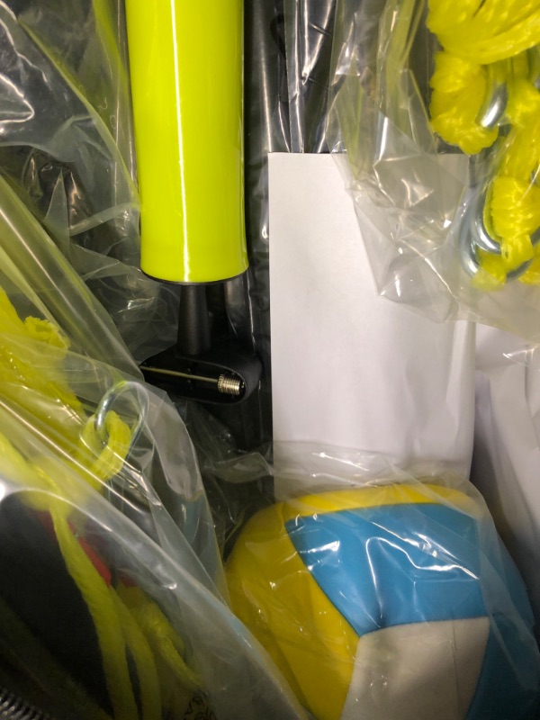 Photo 1 of Patiassy Portable Professional Outdoor Volleyball Net Set with Adjustable Height Aluminum Poles, Winch System, Volleyball with Pump and Carrying Bag for Backyard Beach