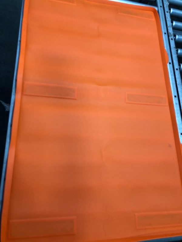 Photo 3 of 36" Griddle Mat Silicone for Blackstone, Magnetic Protective Cover Mats Blackstone Griddle Top Covers for Blackstone Protector Outdoor-Orange
