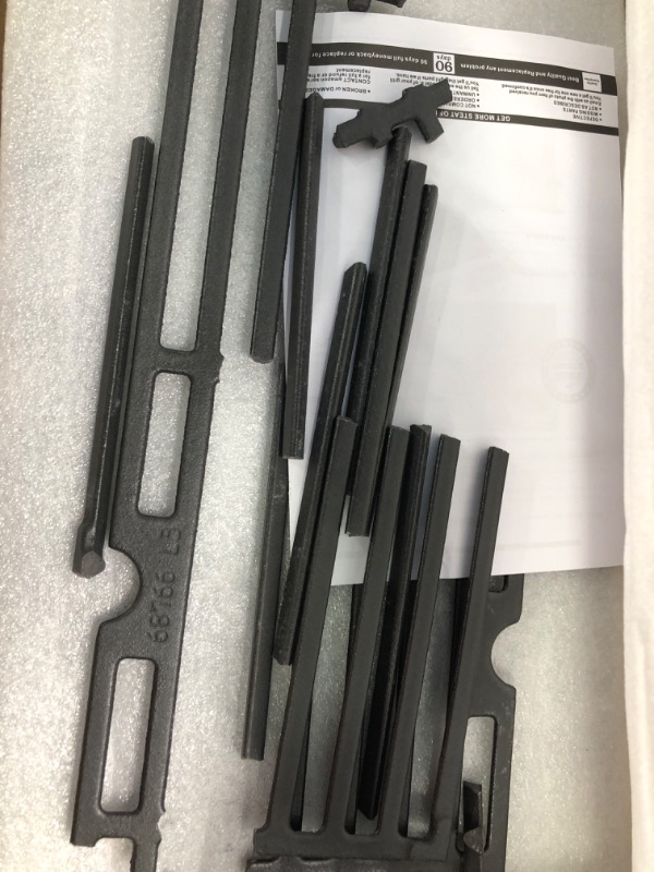 Photo 4 of Uniflasy 18 Inch Grill Cooking Grates for Charbroil Performance 463377017, 463347017, 463376018P2, 463376117, 463377117, 463673617 4 Burner 475 Cart Liquid Propane Gas Grill, 5 Burner 463347519 cast iron For Charbroil performance 4 burner