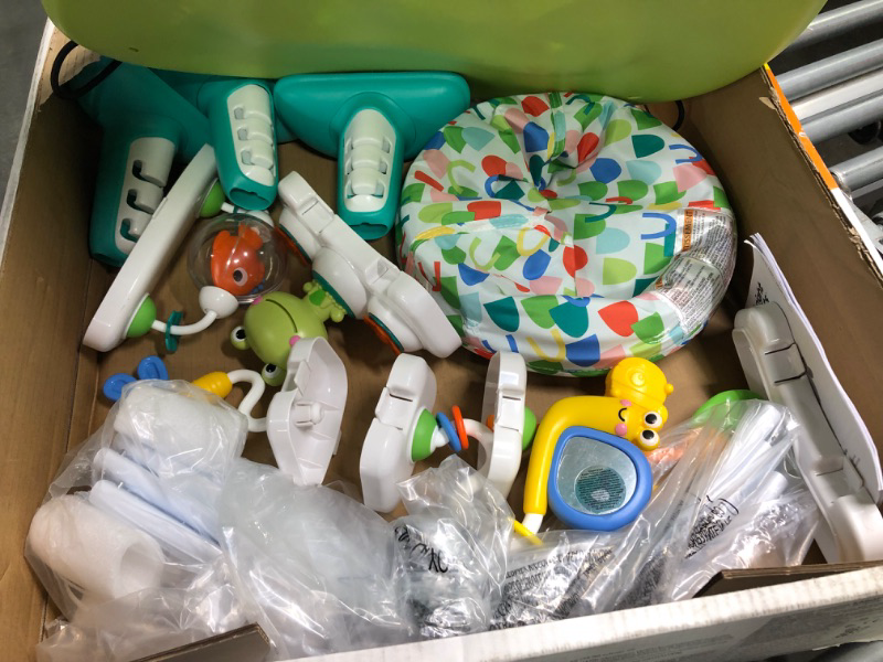 Photo 1 of Bright Starts Bounce Bounce Baby 2-in-1 Activity Center Jumper & Table - Playful Pond (Green), 6 Months+
--- Open Box --- 