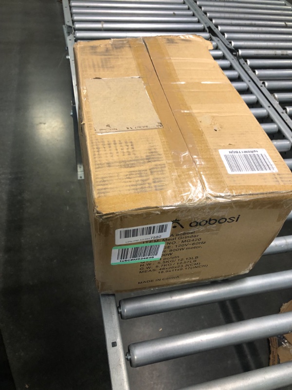 Photo 1 of AAOBOSI Electric Meat Grinder ?3000W Max ?Heavy Duty Stainless Steel Meat Mincer with 3 Grinding Plates, 3 Sausage Stuffer Tubes & Kubbe Attachments,Easy One-Button Control silver+black