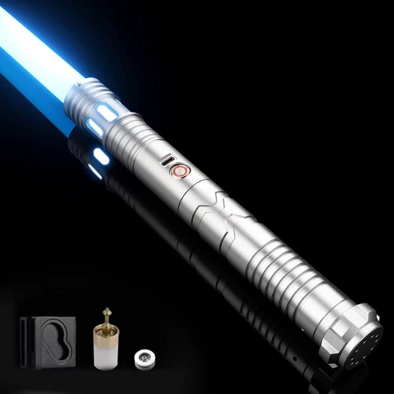 Photo 1 of CUSTOM SABER Smooth Swing RGBX Light Saber, Motion Control for Turn on/Off The Blade, 12 Sound Fonts Light Saber, Support Dueling, Light Saber for Adults...