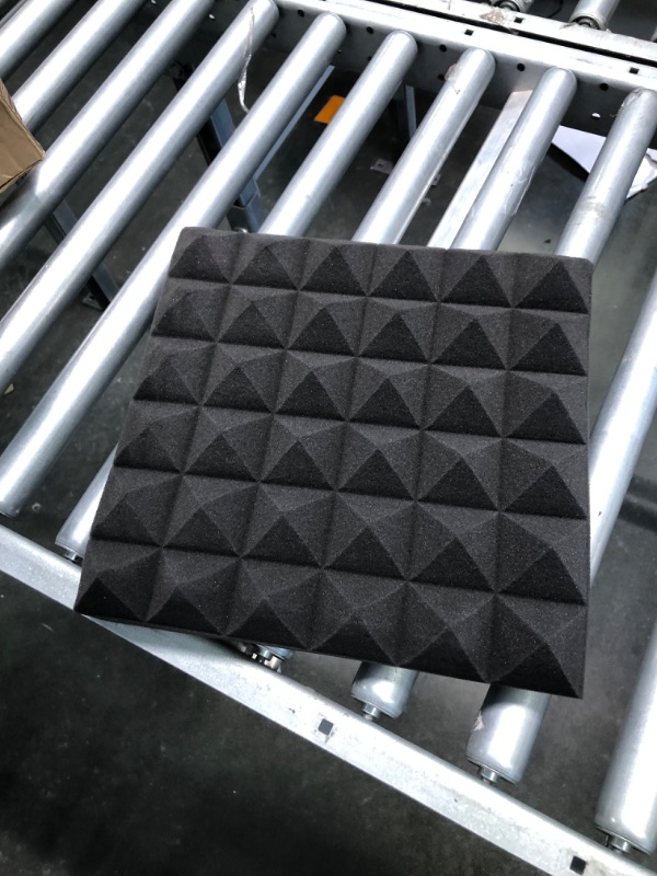 Photo 4 of Acoustic Foam Panels - Pyramid Recording Studio Wedge Tiles - 2" X 12" X 12" Isolation Treatment for Walls and Ceiling 