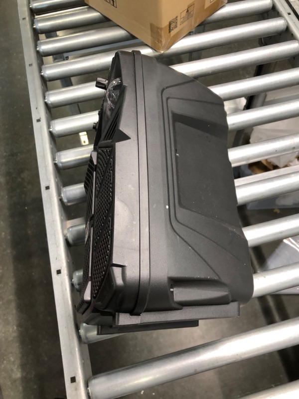 Photo 1 of Portable Bluetooth PA Speaker System - 300W Rechargeable Outdoor Bluetooth Speaker Portable PA System w/ 8” Subwoofer 1” Tweeter, Microphone in, MP3/USB, Radio, Remote - Pyle PPHP838B, Black
--- SPEAKER ONLY --- 
