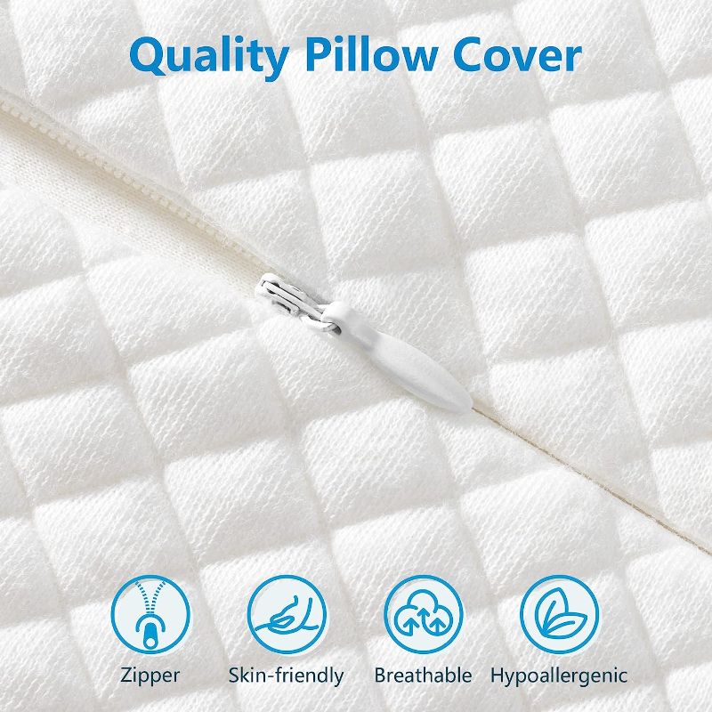 Photo 1 of 
AM AEROMAX Contour Memory Foam Pillow, Cervical Pillow for Neck Pain Relief, Neck Orthopedic Sleeping Pillows for Side, Back and Stomach Sleepers.