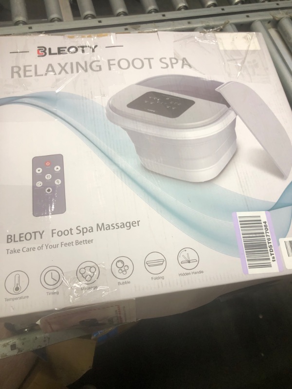 Photo 2 of BLEOTY Foot Spa for Women, Collapsible Foot Bath Spa with Heat and Massage, Foot Soak Tub with Ozone Sterilize,Temperature Control, Timing,Lavender Epsom Salt and Herbal Foot Bath Bag,Gifts for Mom