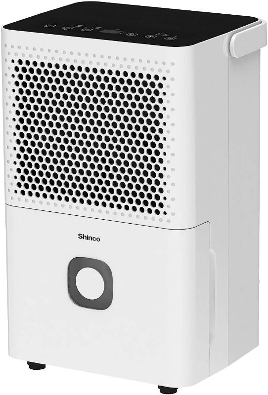 Photo 1 of Shinco 30 Pints Dehumidifier for Home and Basements, 1500 Sq.Ft Dehumidifier with Drain Hose, Auto or Manual Drainage, Auto Defrost, Quietly Remove Moisture, Activated Carbon Filter, 24HR Timer