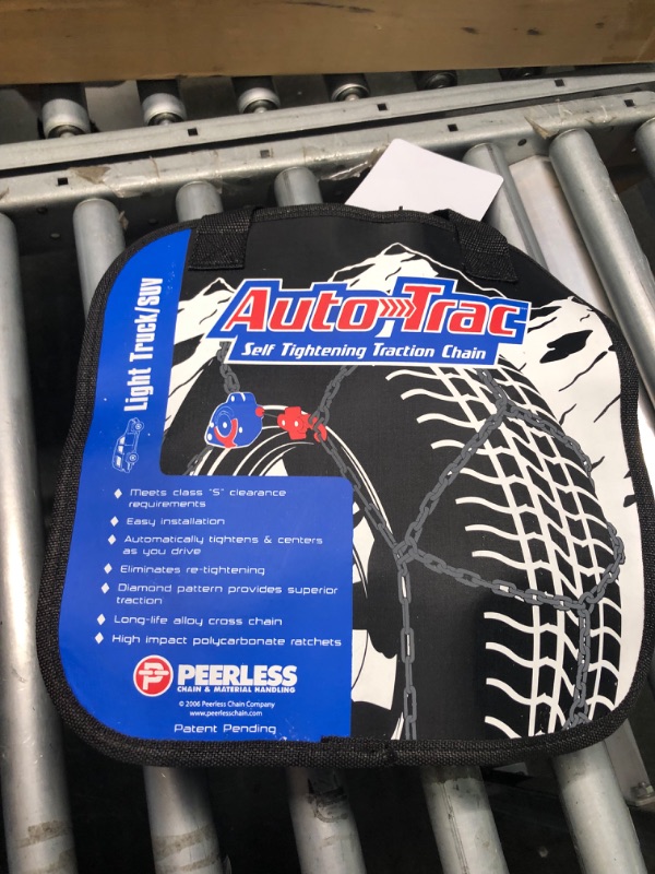 Photo 2 of Peerless 0232805 Auto-Trac Light Truck/SUV Tire Traction Chain - Set of 2 & TireChain.com 39229 Truck Spider Tensioner Tightener Bungee Tire Chains Set of 2, Assorted Series 2300 - 232805 Traction Chain + 39229 Spider Tensioner