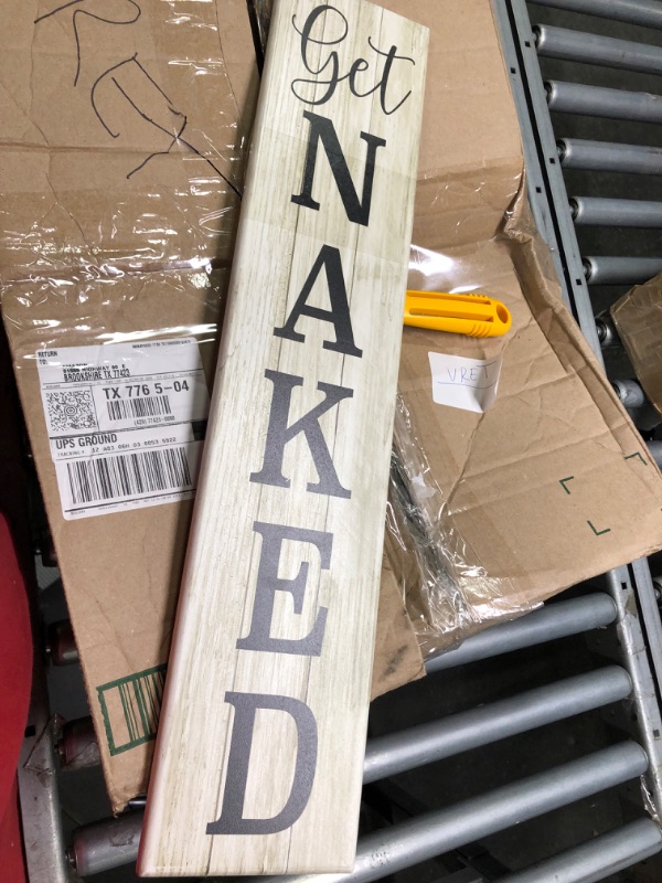 Photo 1 of “Get Naked” Sign 
