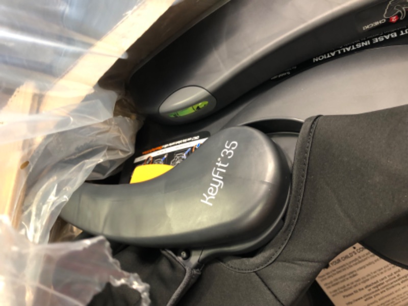 Photo 1 of Chicco KeyFit 35 Infant Car Seat - Onyx | Black Durable Woven Seat Pad Onyx