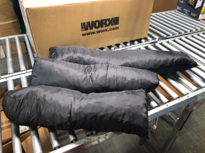 Photo 1 of 3 Different Sized Black Pillows 
