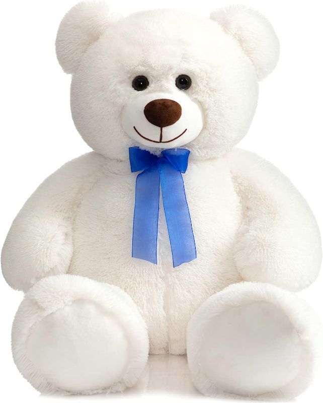 Photo 1 of HollyHOME Teddy Bear Plush Giant Teddy Bears Stuffed Animals Teddy Bear Love 36 inch White