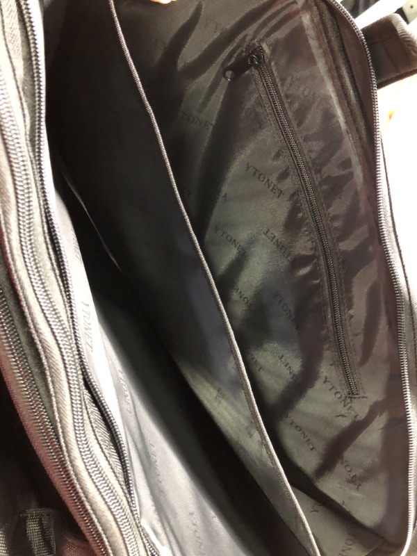 Photo 6 of 17 inch Laptop Bag, Expandable Briefcases for Men Women, Water Resistant Business Computer Bag for Men, Large Shoulder Messenger Bag for Work, Office, Travel Fits 17 15.6 Inch Laptop, Black